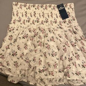 White floral Hollister skirt